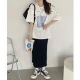 カラーフォトプリント ビッグTシャツ | Ada. | 詳細画像9