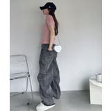 裾フリンジデニムカーゴパンツ | Ada. | 詳細画像10