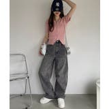 裾フリンジデニムカーゴパンツ | Ada. | 詳細画像9