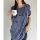 シアー ドッキング プリント フレンチスリーブ Tシャツ | Eclat one | 詳細画像12