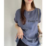 シアー ドッキング プリント フレンチスリーブ Tシャツ | Eclat one | 詳細画像16