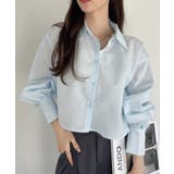 【Eclat one】ビジュー デザイン ボリュームスリーブ シャツ | Eclat one | 詳細画像14 