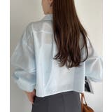 【Eclat one】ビジュー デザイン ボリュームスリーブ シャツ | Eclat one | 詳細画像17 