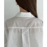 【Eclat one】ビジュー デザイン ボリュームスリーブ シャツ | Eclat one | 詳細画像20 