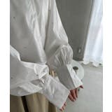 【Eclat one】ビジュー デザイン ボリュームスリーブ シャツ | Eclat one | 詳細画像22 