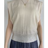 箔加工 ノースリーブ サマーニット | Eclat one | 詳細画像16