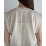 箔加工 ノースリーブ サマーニット | Eclat one | 詳細画像17