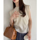 箔加工 ノースリーブ サマーニット | Eclat one | 詳細画像3