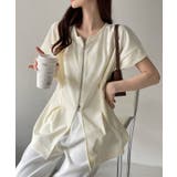 【Eclat one】Wジップ タック入り ポンチ トップス | Eclat one | 詳細画像1 