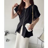 【Eclat one】Wジップ タック入り ポンチ トップス | Eclat one | 詳細画像14 