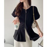 【Eclat one】Wジップ タック入り ポンチ トップス | Eclat one | 詳細画像2 