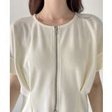 【Eclat one】Wジップ タック入り ポンチ トップス | Eclat one | 詳細画像26 