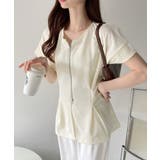 【Eclat one】Wジップ タック入り ポンチ トップス | Eclat one | 詳細画像4 