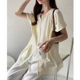 【Eclat one】Wジップ タック入り ポンチ トップス | Eclat one | 詳細画像6 