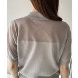 【Eclat one】シアー ラメ糸 コンパクト サマーニット ポロシャツ | Eclat one | 詳細画像25