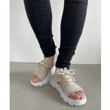 厚底 レースアップ メッシュ スニーカー サンダル | Ada. | 詳細画像12