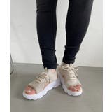 厚底 レースアップ メッシュ スニーカー サンダル | Ada. | 詳細画像13