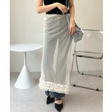 ラップデザイン ヘムフリル シアー スカート | Ada. | 詳細画像4