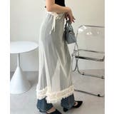 ラップデザイン ヘムフリル シアー スカート | Ada. | 詳細画像8