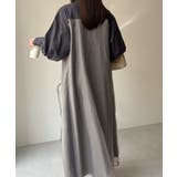 【Eclat one】オーガンジー ドッキング バンドカラー シャツワンピース | Eclat one | 詳細画像22