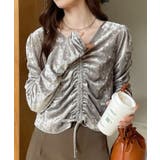 2WAY ベロア ドロスト トップス | Ada. | 詳細画像2 