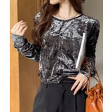 2WAY ベロア ドロスト トップス | Ada. | 詳細画像3 