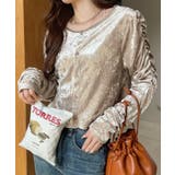 2WAY ベロア ドロスト トップス | Ada. | 詳細画像4 