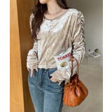 2WAY ベロア ドロスト トップス | Ada. | 詳細画像7 