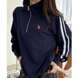 U.S. POLO ASSN. ラインデザイン ハーフジップ スウェット | Ada. | 詳細画像26