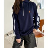 U.S. POLO ASSN. ラインデザイン ハーフジップ スウェット | Ada. | 詳細画像27