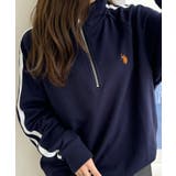 U.S. POLO ASSN. ラインデザイン ハーフジップ スウェット | Ada. | 詳細画像30