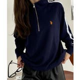 U.S. POLO ASSN. ラインデザイン ハーフジップ スウェット | Ada. | 詳細画像32