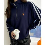 U.S. POLO ASSN. ラインデザイン ハーフジップ スウェット | Ada. | 詳細画像33