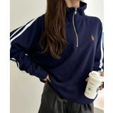 U.S. POLO ASSN. ラインデザイン ハーフジップ スウェット | Ada. | 詳細画像34