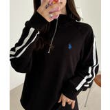 U.S. POLO ASSN. ラインデザイン ハーフジップ スウェット | Ada. | 詳細画像5