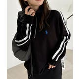 U.S. POLO ASSN. ラインデザイン ハーフジップ スウェット | Ada. | 詳細画像9