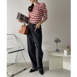 U.S. POLO ASSN. ラメ リブ ボーダー クルーネック Tシャツ | Ada. | 詳細画像22