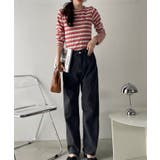 U.S. POLO ASSN. ラメ リブ ボーダー クルーネック Tシャツ | Ada. | 詳細画像23