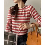 U.S. POLO ASSN. ラメ リブ ボーダー クルーネック Tシャツ | Ada. | 詳細画像3