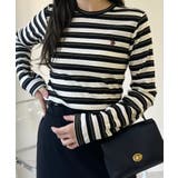 U.S. POLO ASSN. ラメ リブ ボーダー クルーネック Tシャツ | Ada. | 詳細画像4