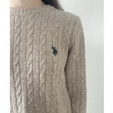 U.S. POLO ASSN. 総ケーブルデザイン クルーネック ニット | Ada. | 詳細画像23