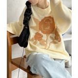 ローズ ジャガード オーバーサイズ ニット | Ada. | 詳細画像10