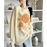 ローズ ジャガード オーバーサイズ ニット | Ada. | 詳細画像21