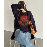 ローズ ジャガード オーバーサイズ ニット | Ada. | 詳細画像23