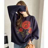 ローズ ジャガード オーバーサイズ ニット | Ada. | 詳細画像27