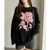 ローズ ジャガード オーバーサイズ ニット | Ada. | 詳細画像32