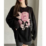 ローズ ジャガード オーバーサイズ ニット | Ada. | 詳細画像33