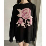 ローズ ジャガード オーバーサイズ ニット | Ada. | 詳細画像37