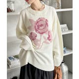 ローズ ジャガード オーバーサイズ ニット | Ada. | 詳細画像6