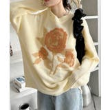 ローズ ジャガード オーバーサイズ ニット | Ada. | 詳細画像9